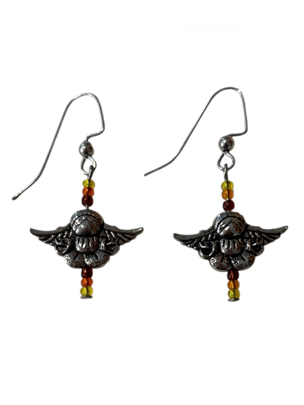 Silver Angel Earrings